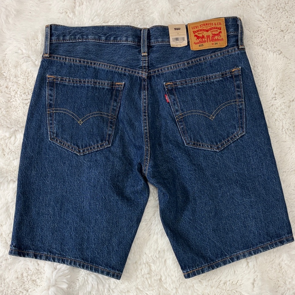 LEVI’S ,Size 34,Classic Blue Denim Men's Shorts - Picture 15 of 17